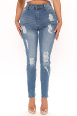 Say Yes To Distress Again Jeans - Medium Wash Ins Street