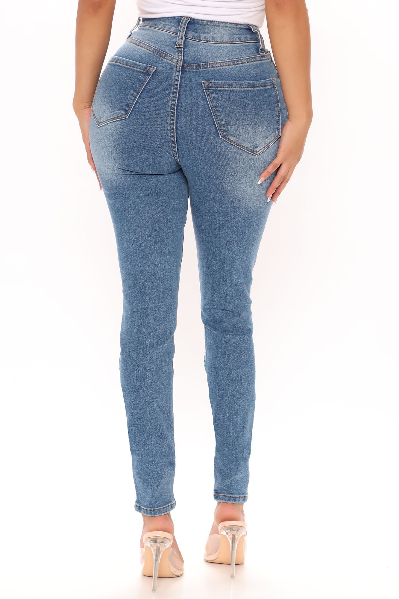 Say Yes To Distress Again Jeans - Medium Wash Ins Street