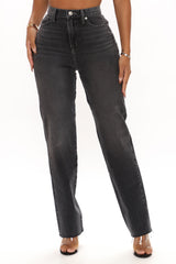 90's Energy Straight Leg Jeans - Black Ins Street