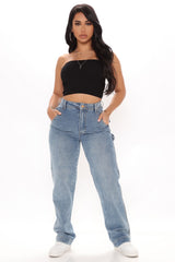 On Deck Carpenter Skater Jeans - Light Blue Wash Ins Street