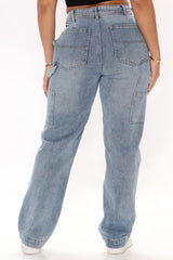 On Deck Carpenter Skater Jeans - Light Blue Wash Ins Street