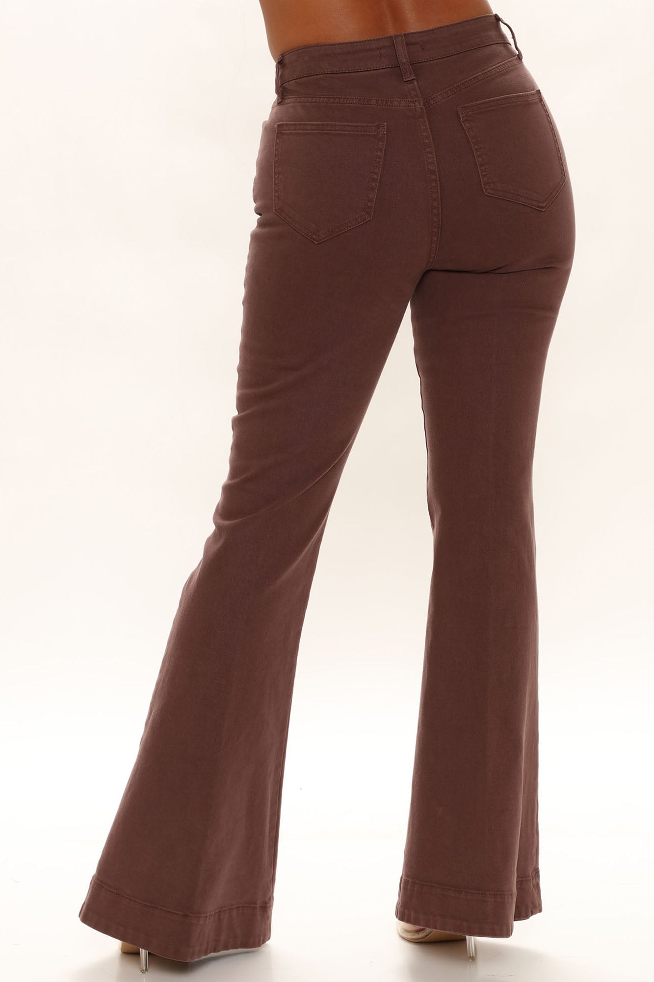 South Of France Trouser Flare Jeans - Chocolate Ins Street