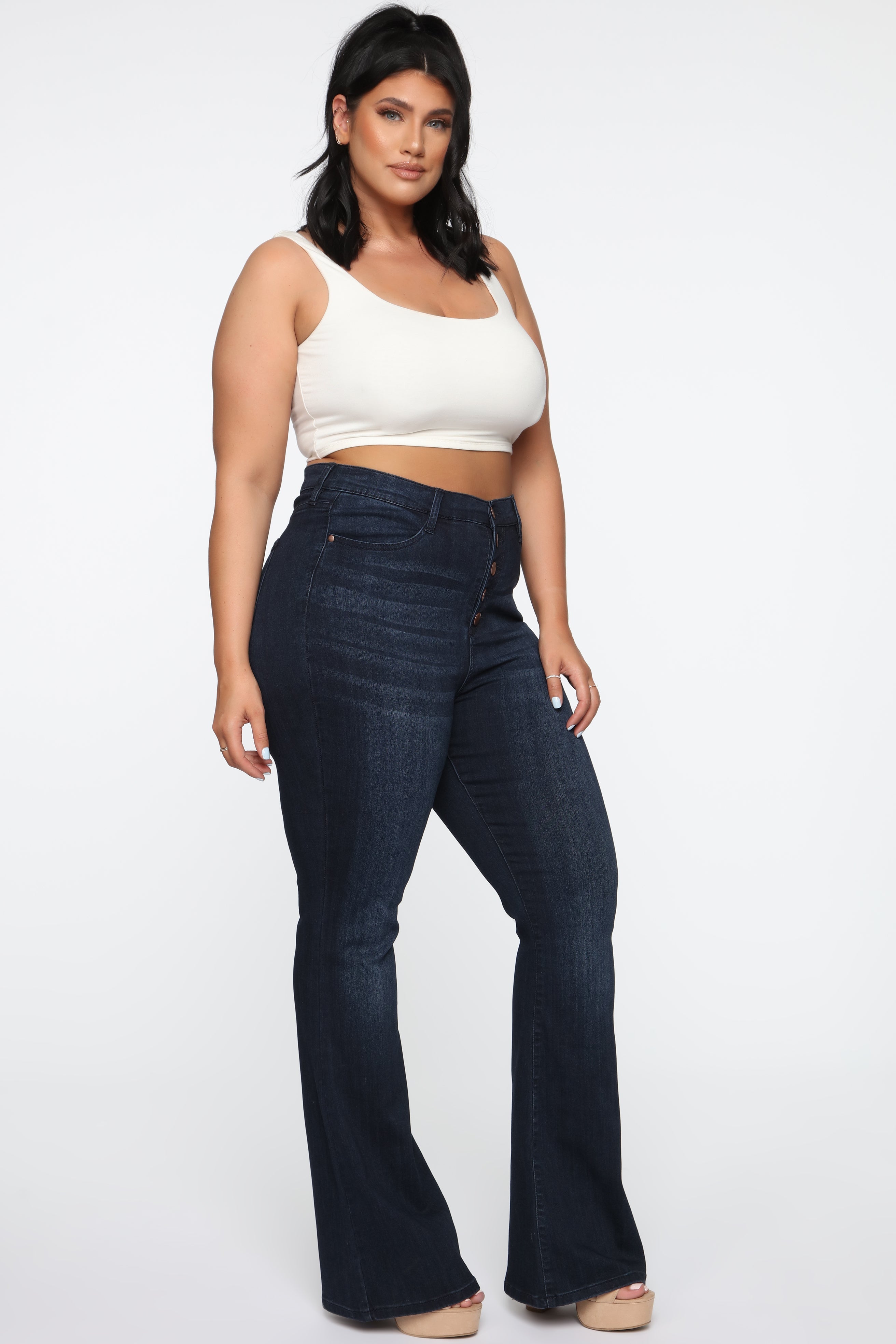 All Flared Up Jean - Dark Denim Ins Street
