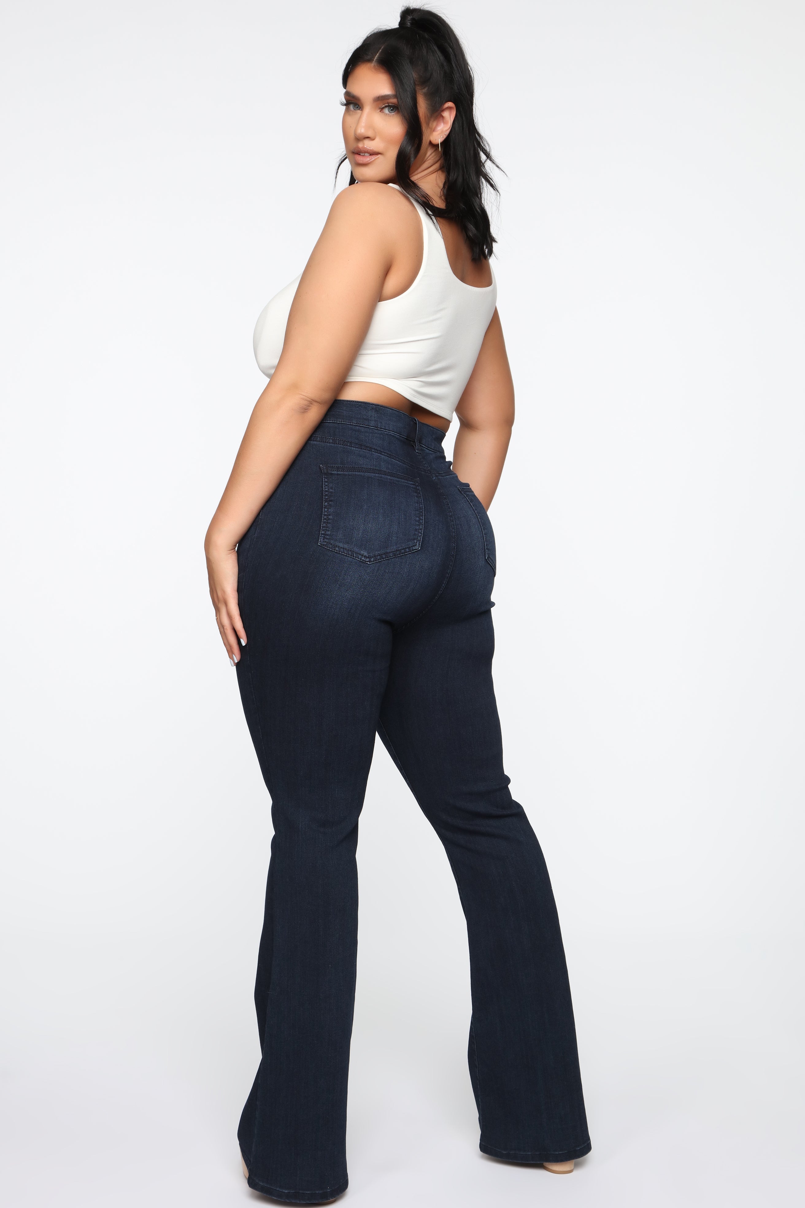All Flared Up Jean - Dark Denim Ins Street