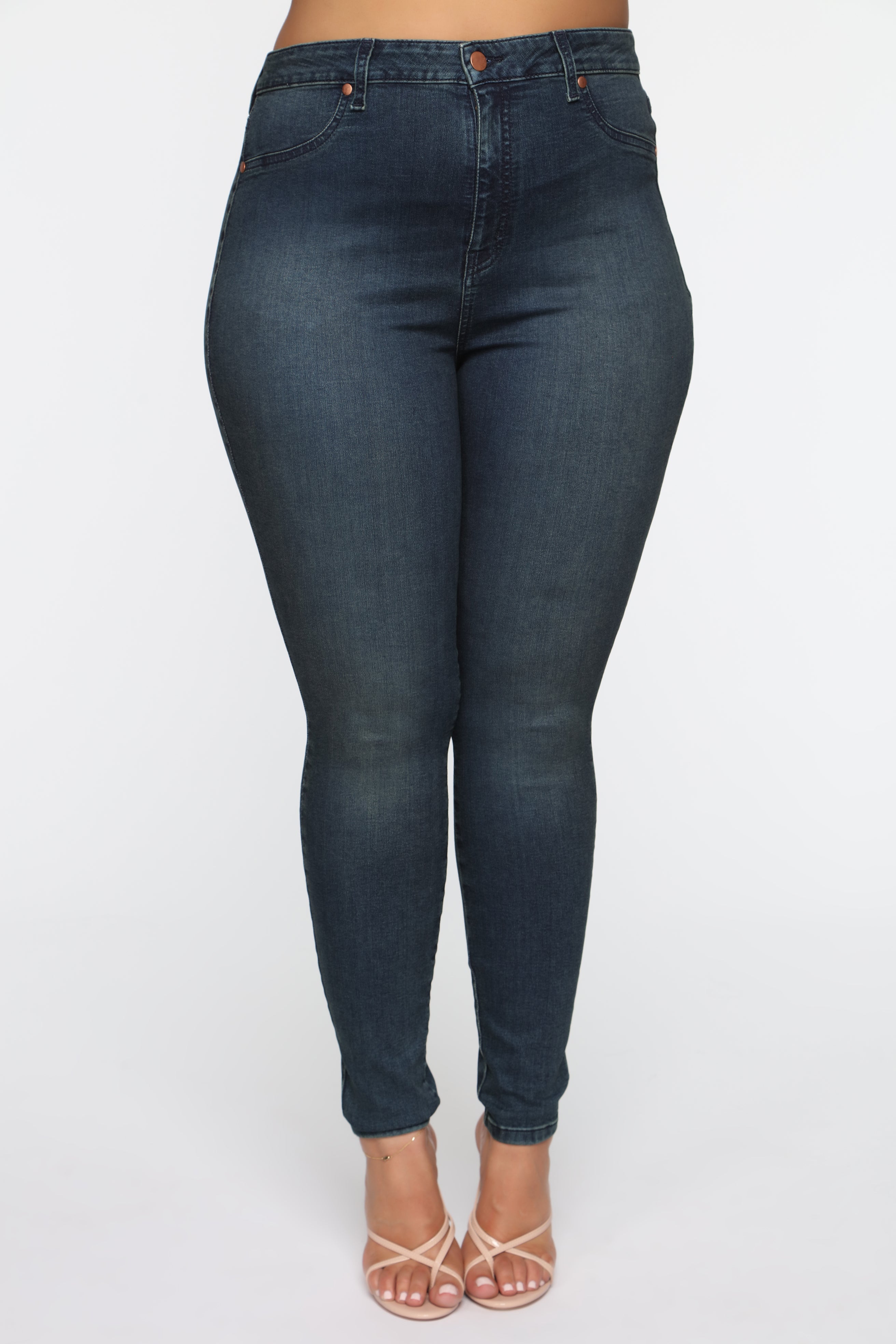 Flex Game Strong High Rise Skinny Jeans - Dark Tint Ins Street