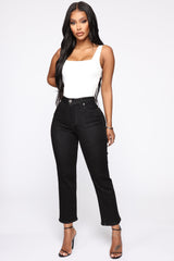 Chelsea High Rise Mom Jeans - Black Ins Street