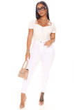 South Beach Summer Skinny Ankle Jeans - White