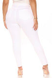 South Beach Summer Skinny Ankle Jeans - White Ins Street