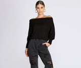 Comfy Chic Ribbed Knit Top Ins Street