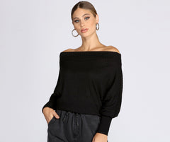 Comfy Chic Ribbed Knit Top Ins Street