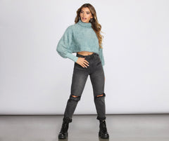 Cozy Cropped Fuzzy Sweater Ins Street