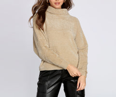 Cozy In Chenille Turtleneck Sweater Ins Street