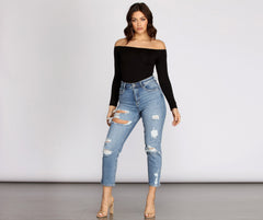 Simple Style Off The Shoulder Bodysuit Ins Street