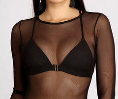 Clearly Meant For You Sheer Mesh Tunic Ins Street