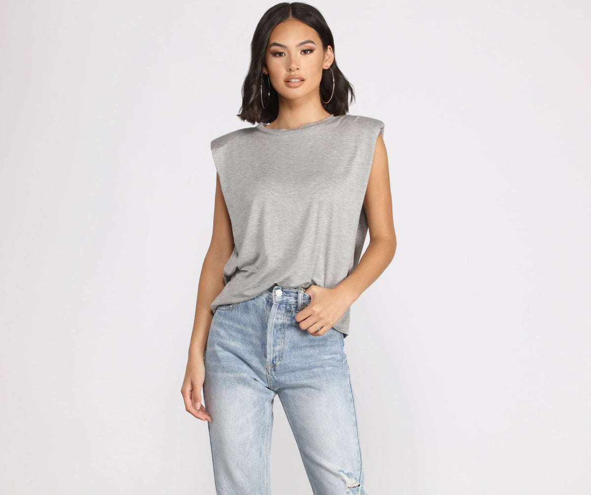 Crew Neck Basic Muscle Tee Ins Street