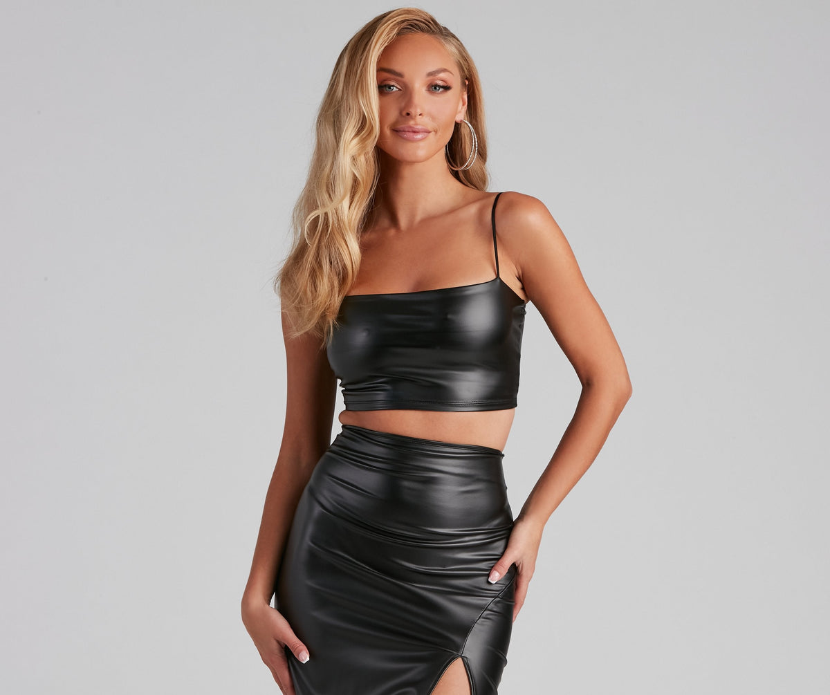 Sleek Stunner Sleeveless Crop Top Ins Street