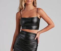 Sleek Stunner Sleeveless Crop Top Ins Street