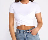 Crossover Detail Crop Top Ins Street