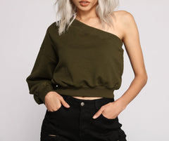 Comfy-Chic One Sleeve Top Ins Street