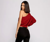 Comfy-Chic One Sleeve Top Ins Street