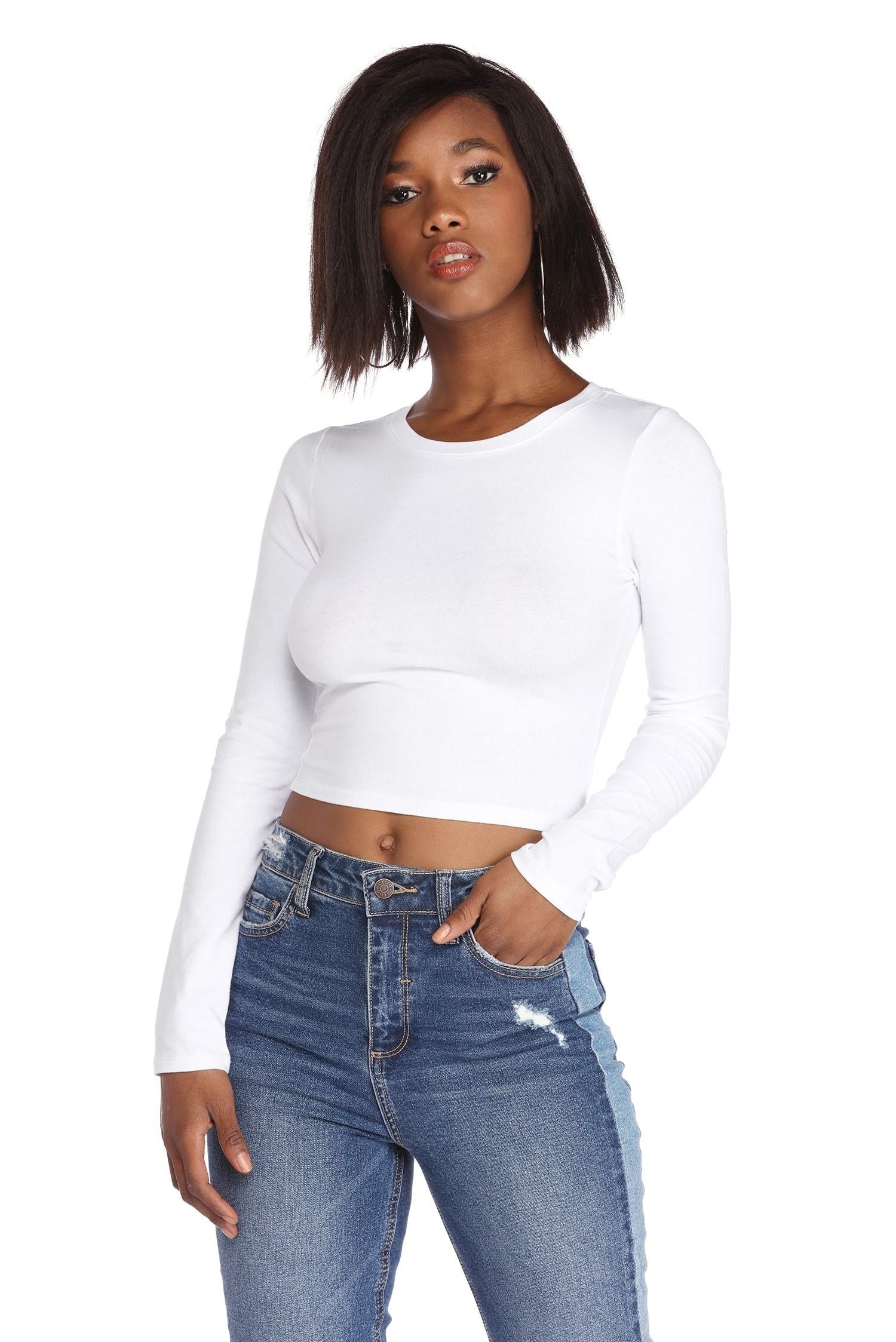 Hit The Basics Crop Top insstreet