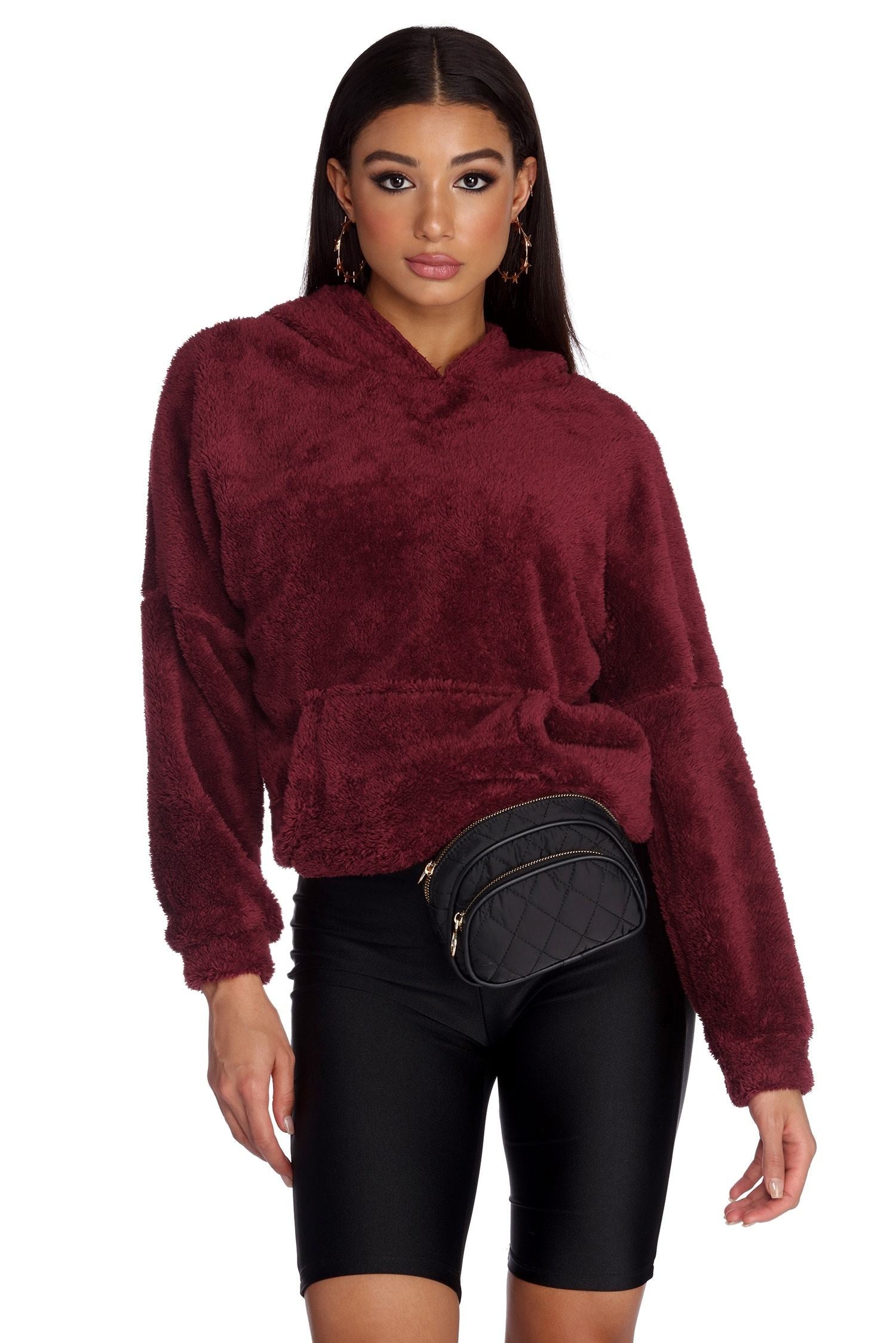 Comfy Cozy Plush Hoodie Ins Street