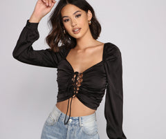 Sleek And Chic Vibes Crop Top Ins Street