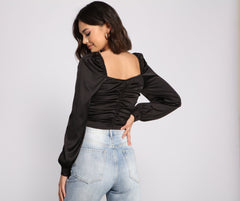 Sleek And Chic Vibes Crop Top Ins Street