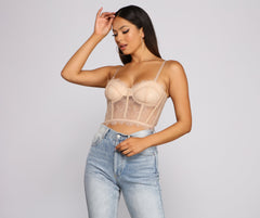 Lace Appeal Scalloped Lace Bustier Ins Street