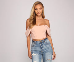 Classy Chic Off-The-Shoulder Corset Ins Street