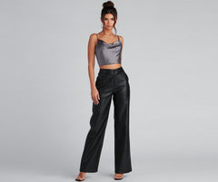 Sleek And Fab Satin Crop Top Ins Street