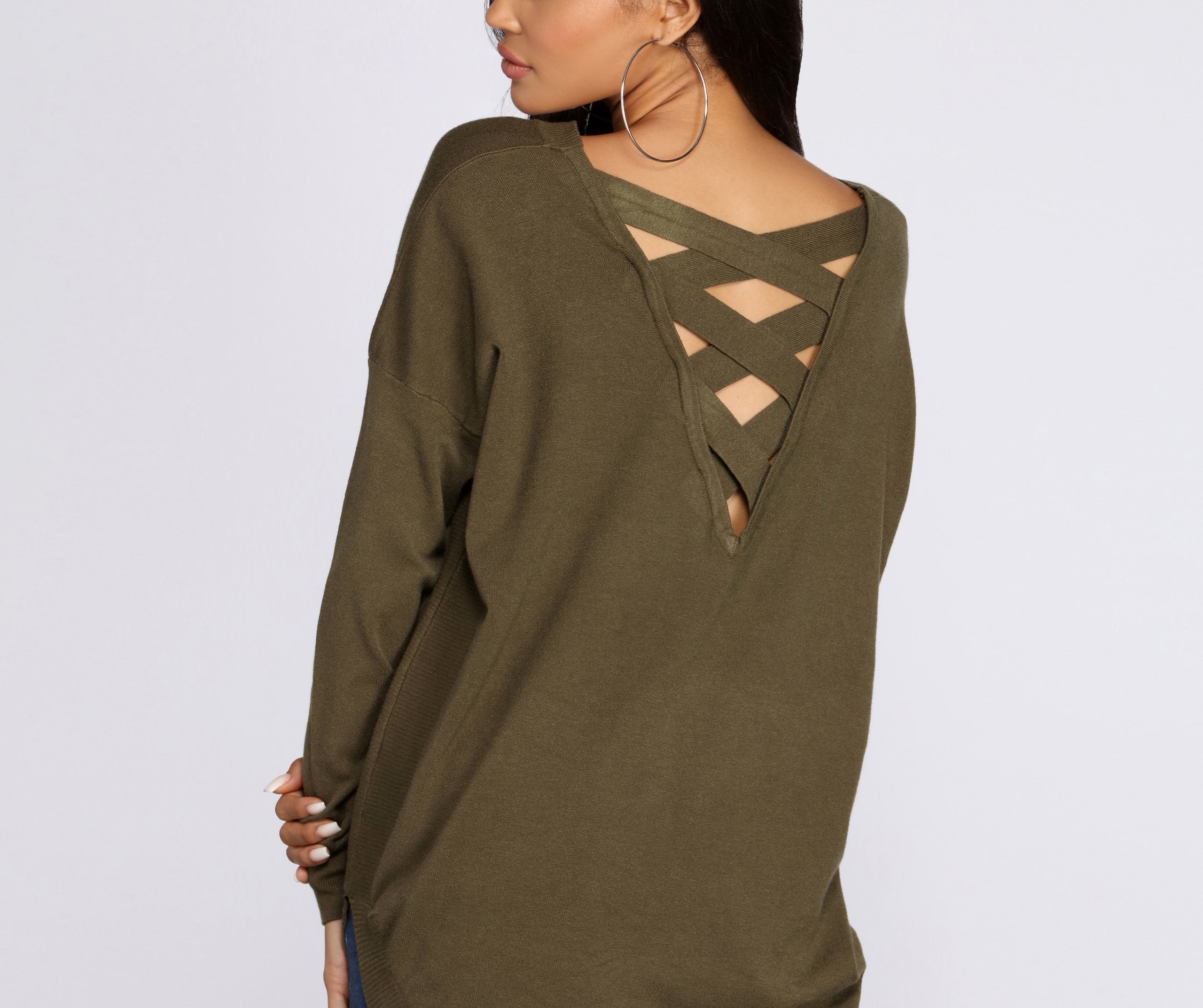 Cozy Vibes Lattice Tunic Ins Street