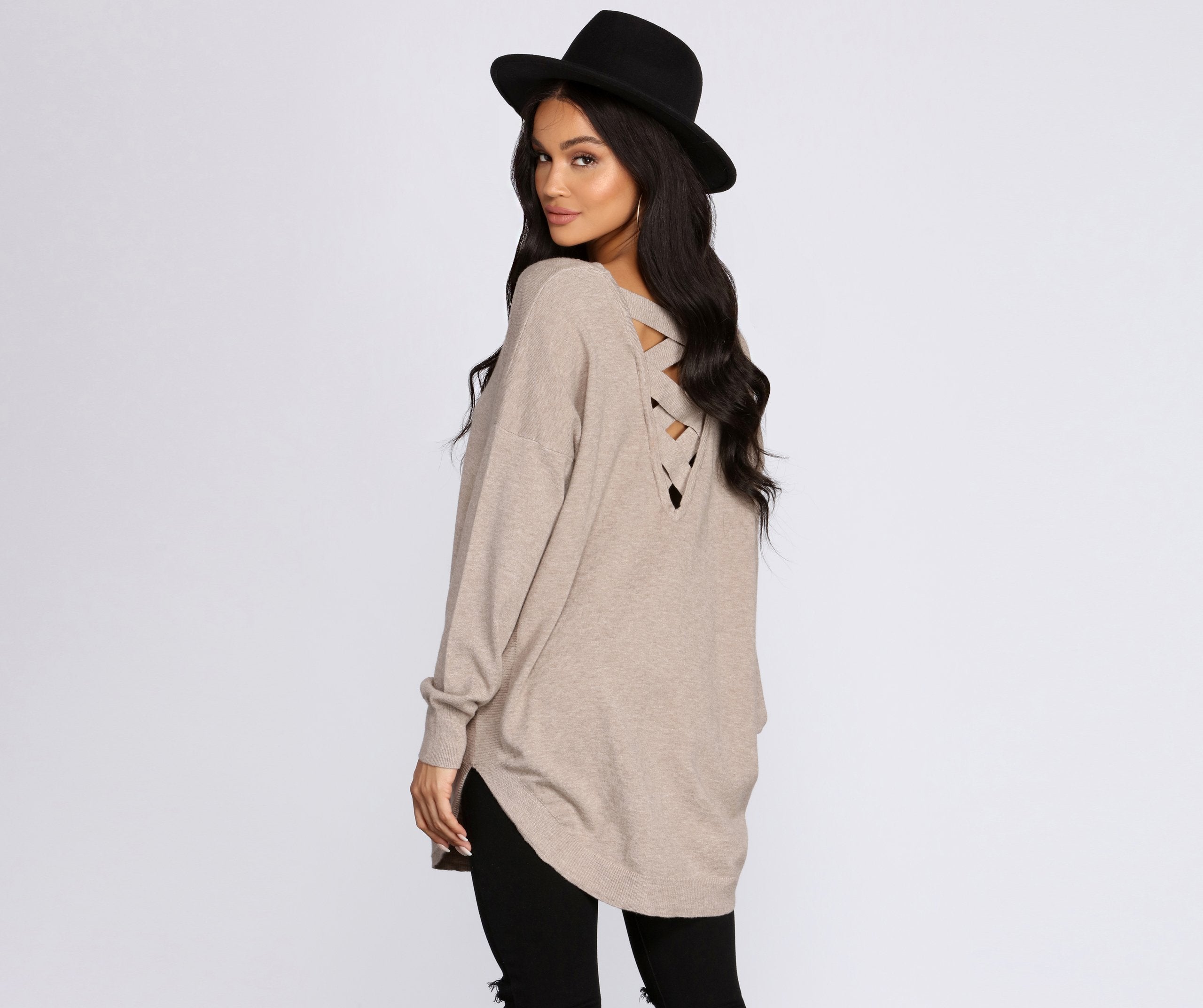 Cozy Vibes Lattice Tunic Ins Street