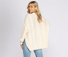 Layered Cutie Cable Knit Cardigan Ins Street