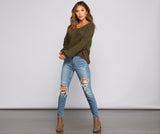 Cozy On Up Knot Back Sweater Ins Street