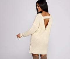 Cozy Knit Long Sleeve Tunic Ins Street