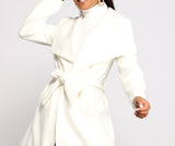 So Fab Fleece Belted Trench Coat Ins Street