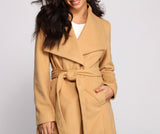 So Fab Fleece Belted Trench Coat Ins Street
