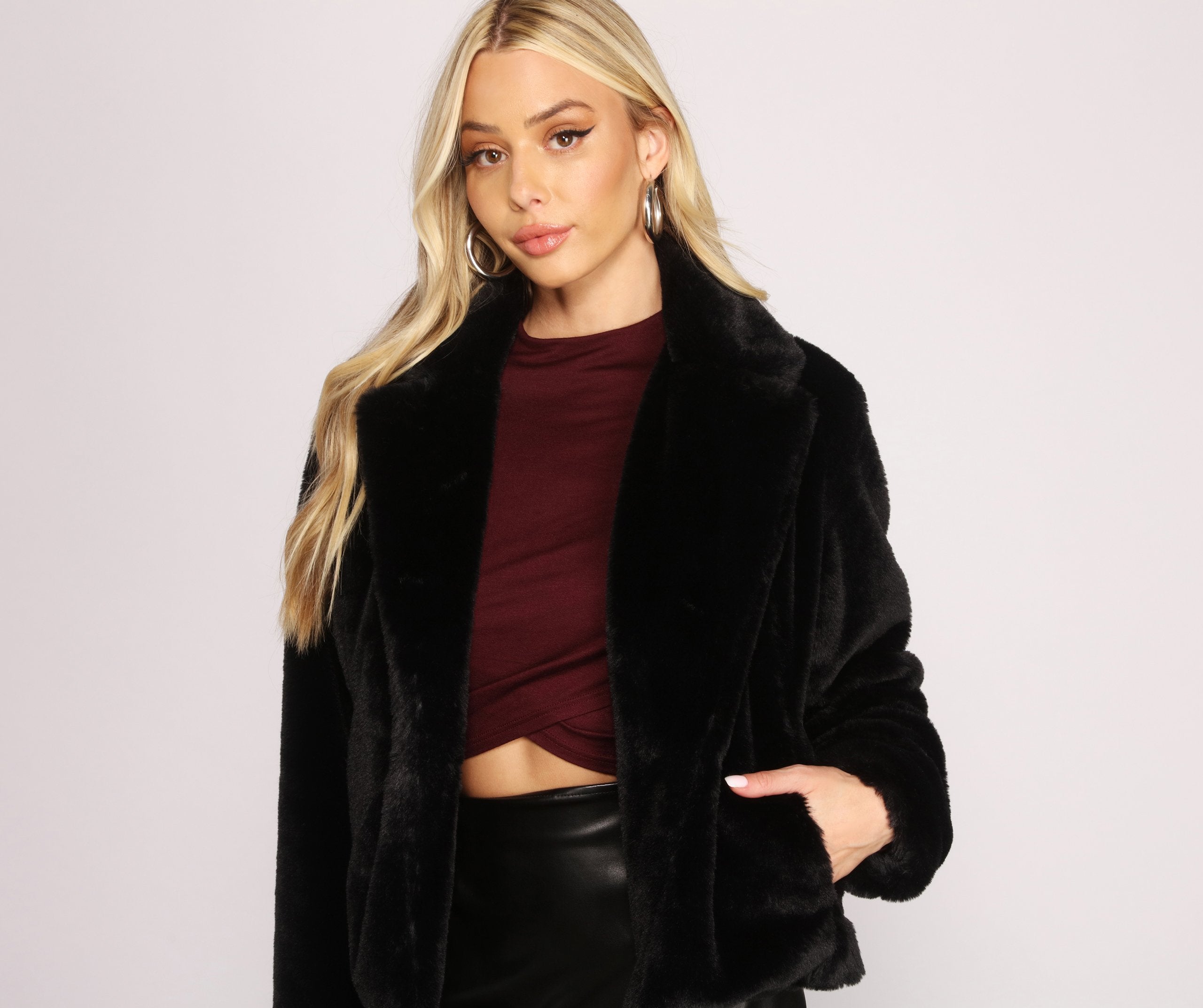 Cuddle Weather Faux Fur Jacket Ins Street