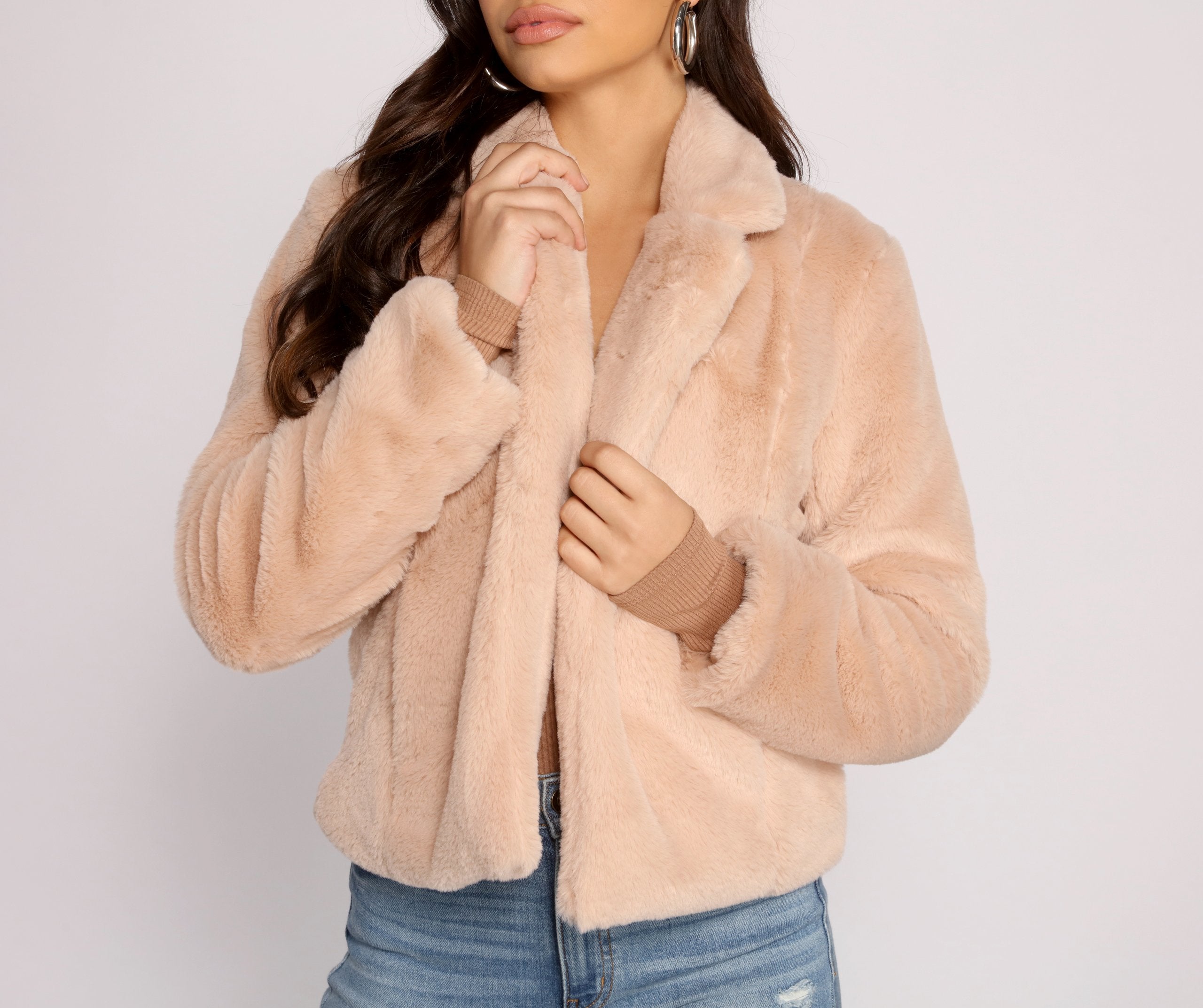 Cuddle Weather Faux Fur Jacket Ins Street