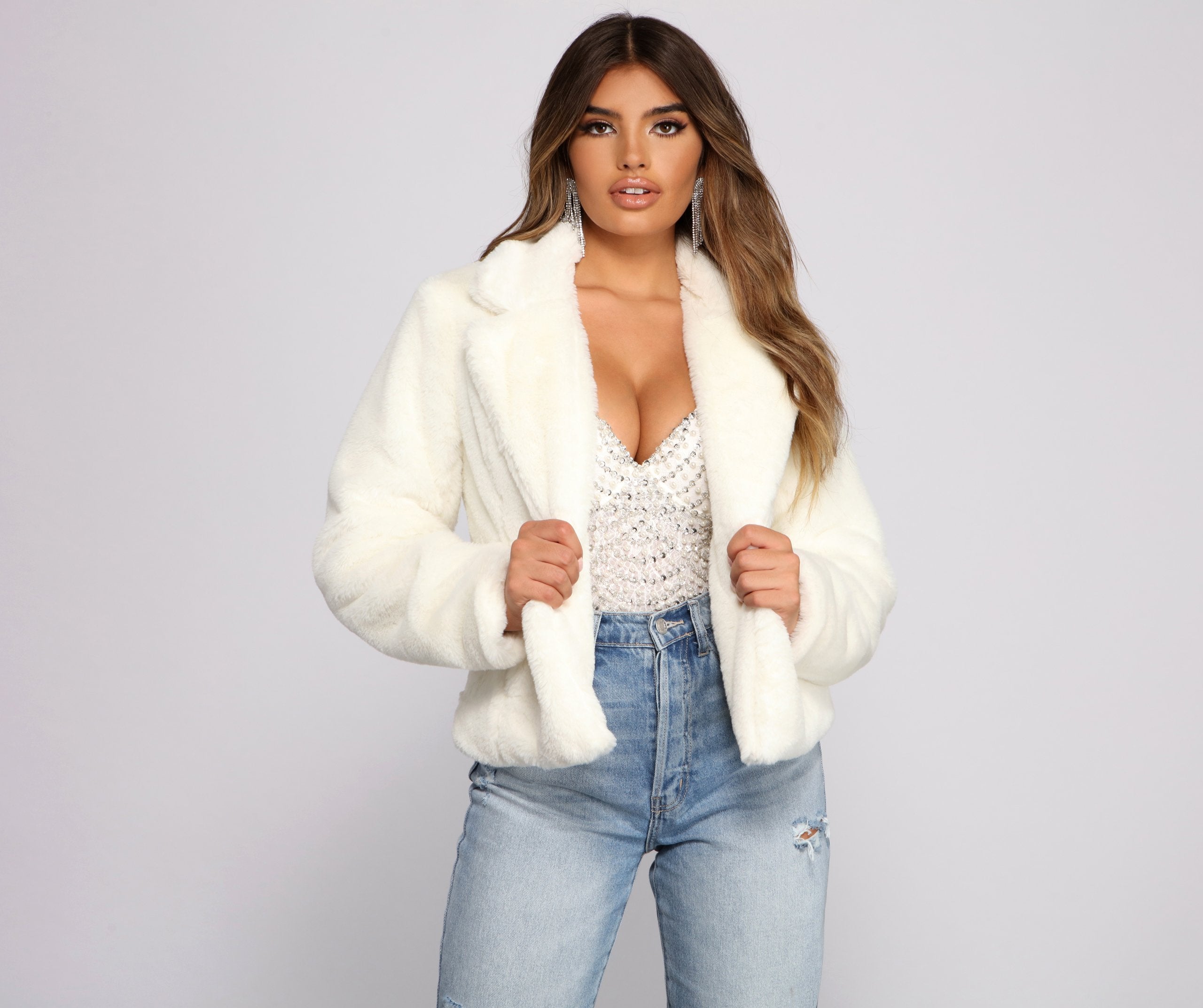 Cuddle Weather Faux Fur Jacket Ins Street