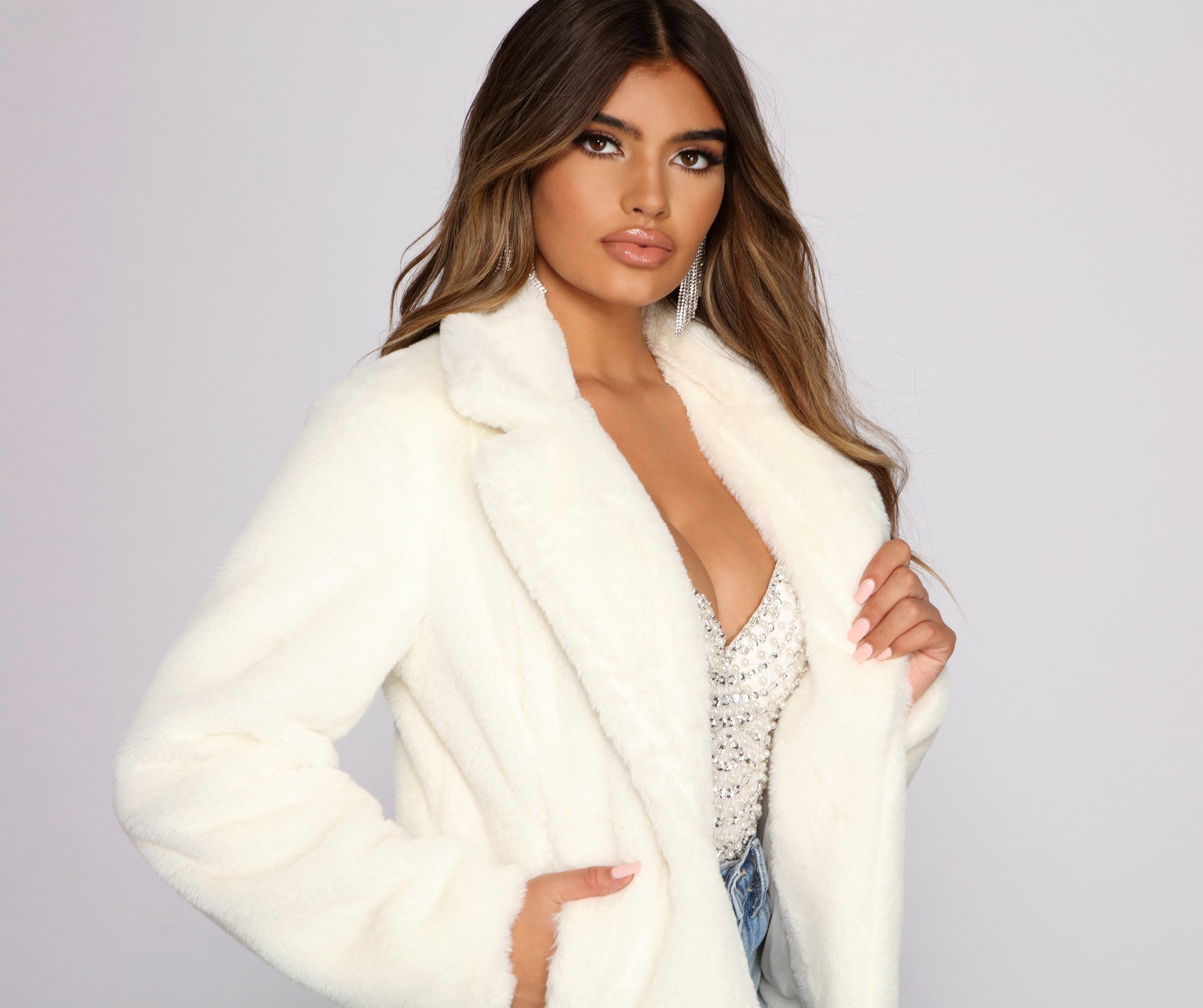 Cuddle Weather Faux Fur Jacket Ins Street