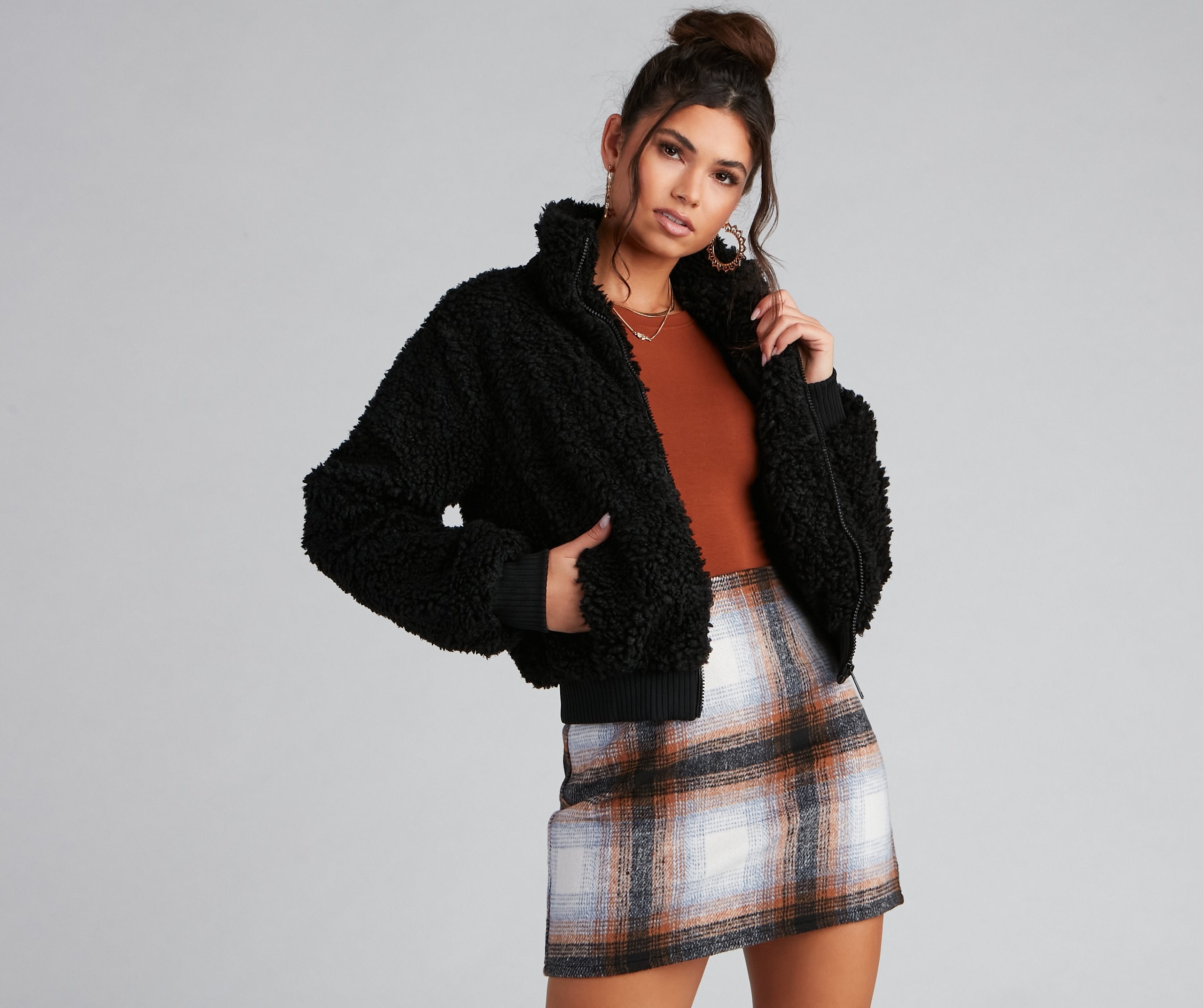 Cozy And Chill Faux Fur Jacket Ins Street