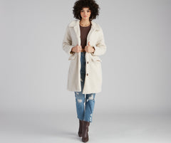 Cozy Season Long Sherpa Coat ladies-street