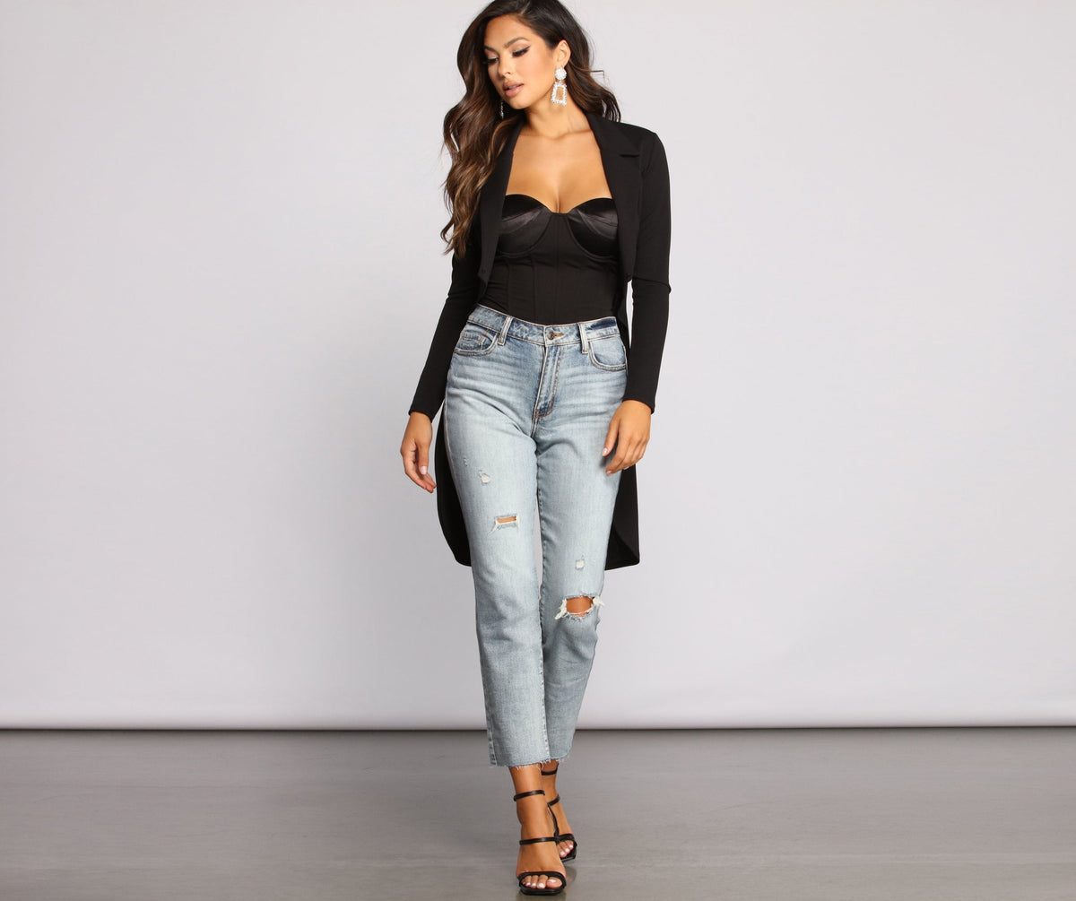 Lead the Way Long Crepe Jacket Ins Street