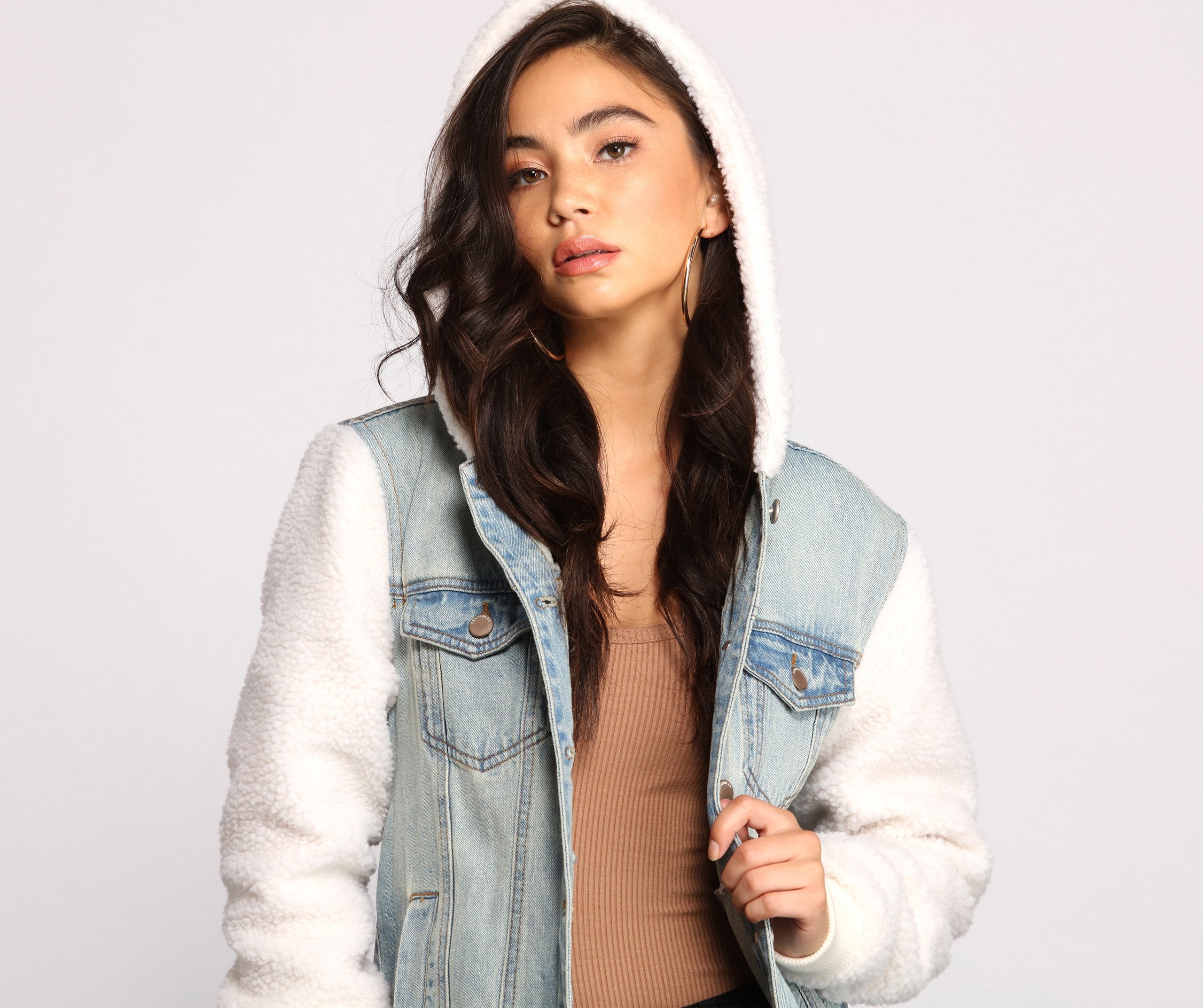 Cozy Casual Vibe Sherpa Denim Jacket Ins Street