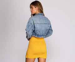 Cropped Denim Dreams Jacket Ins Street