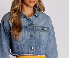 Cropped Denim Dreams Jacket Ins Street