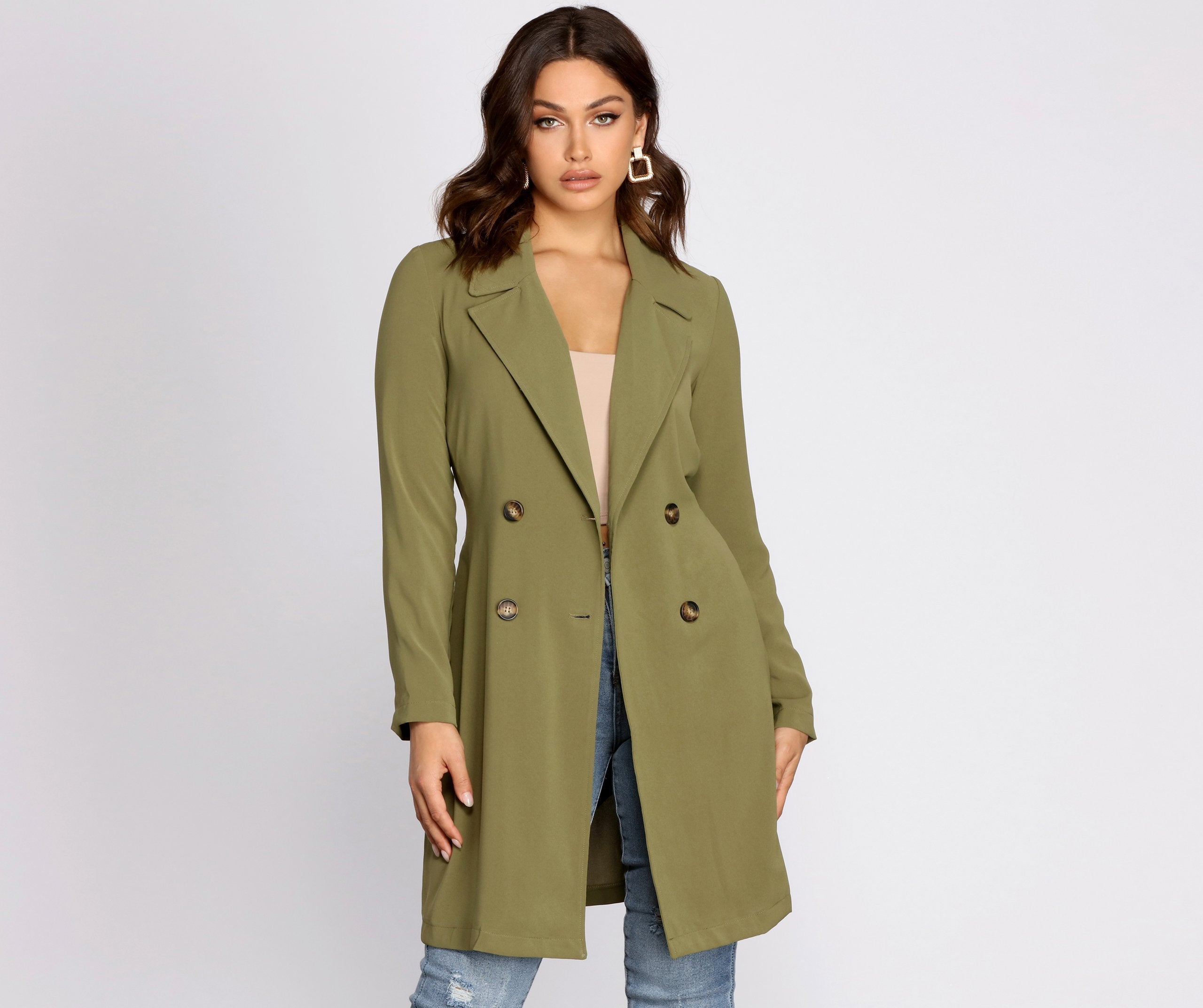 Cosmopolitan Chic Belted Trench Coat Ins Street