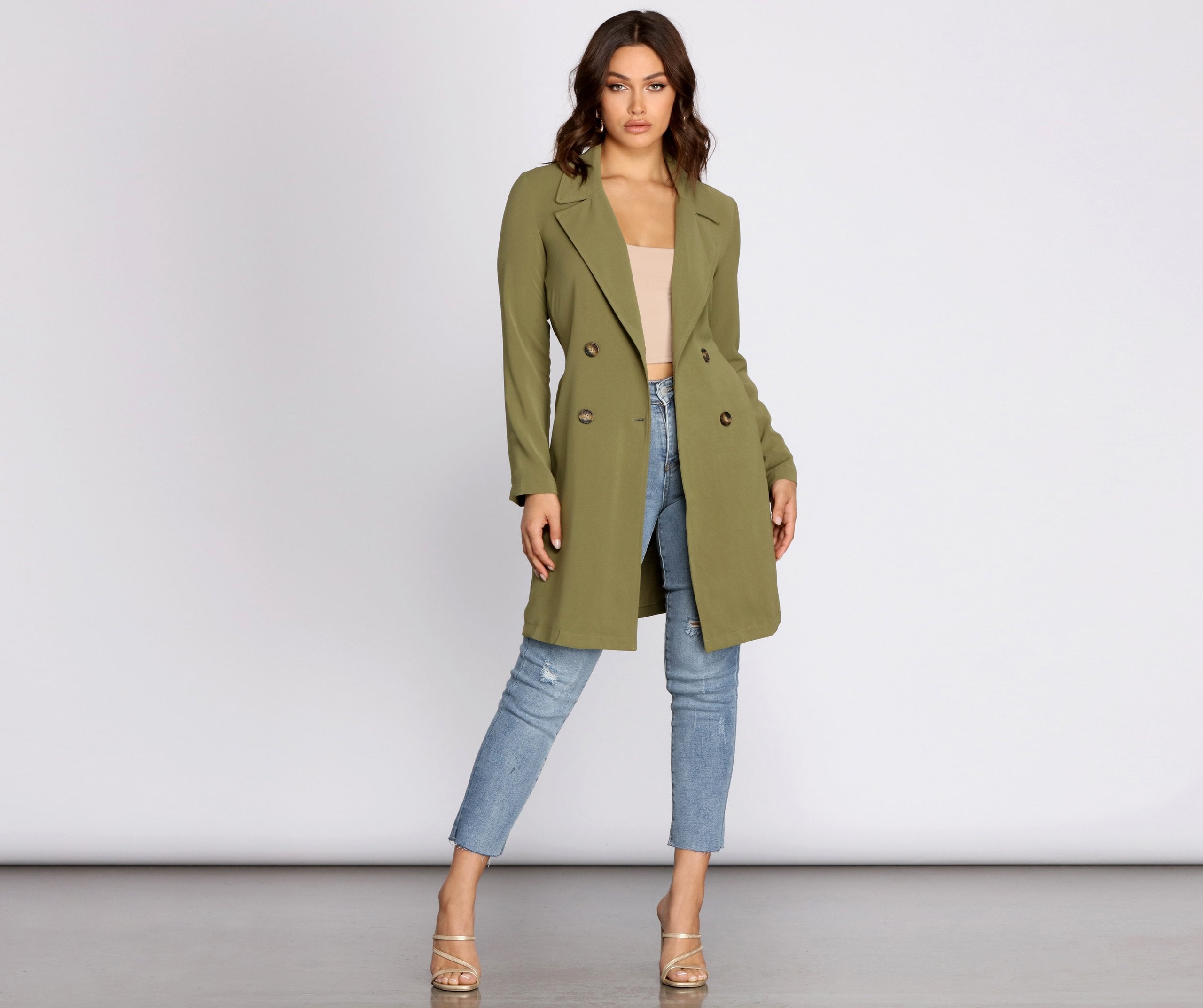 Cosmopolitan Chic Belted Trench Coat Ins Street